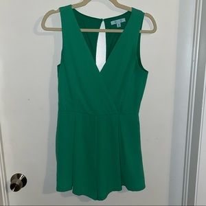 She + Sky Green Romper